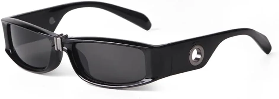 

Солнцезащитные очки прямоугольной формы для женщин в стиле ретро с заклепками, узкая оправа, прямоугольные солнцезащитные очки для мужчин и женщин HDUBFY, C1