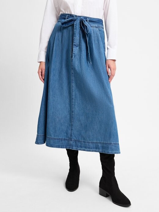 

Джинсовая юбка Lauren Ralph Lauren, серый