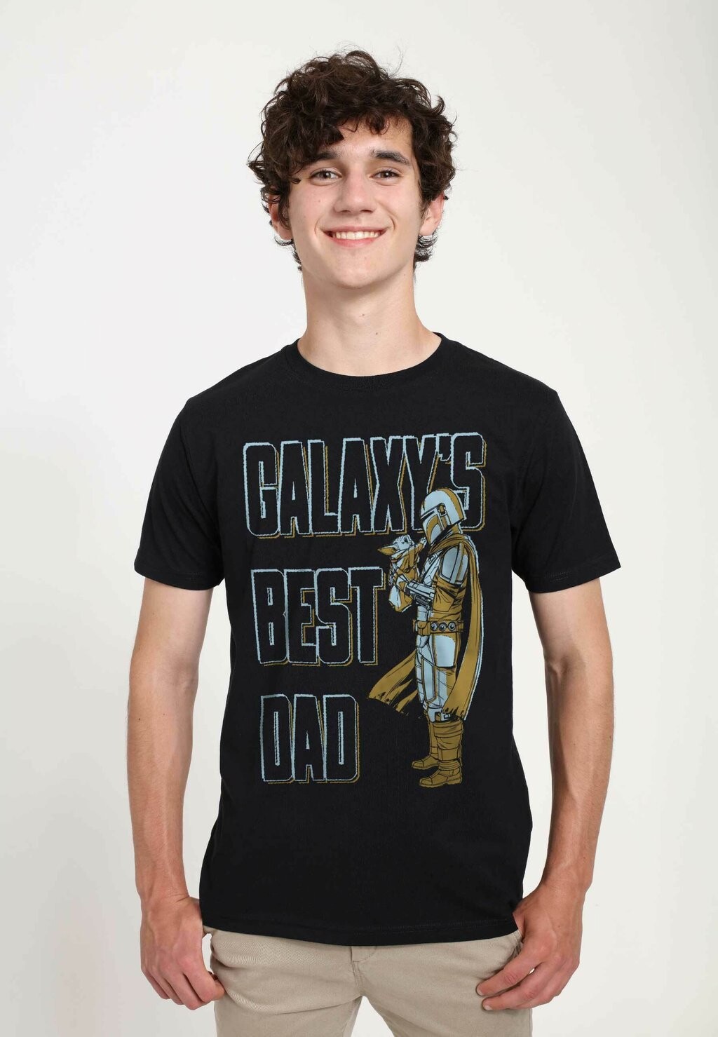 

Футболка с принтом Star Wars: The Mandalorian Daddy Mandoo Unisex Star Wars, черный