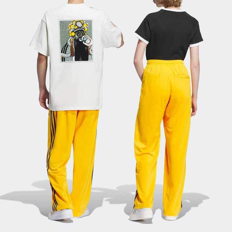 BECKENBAUER Трикотажные спортивные штаны унисекс желтые Adidas Originals, желтый — фото 3
