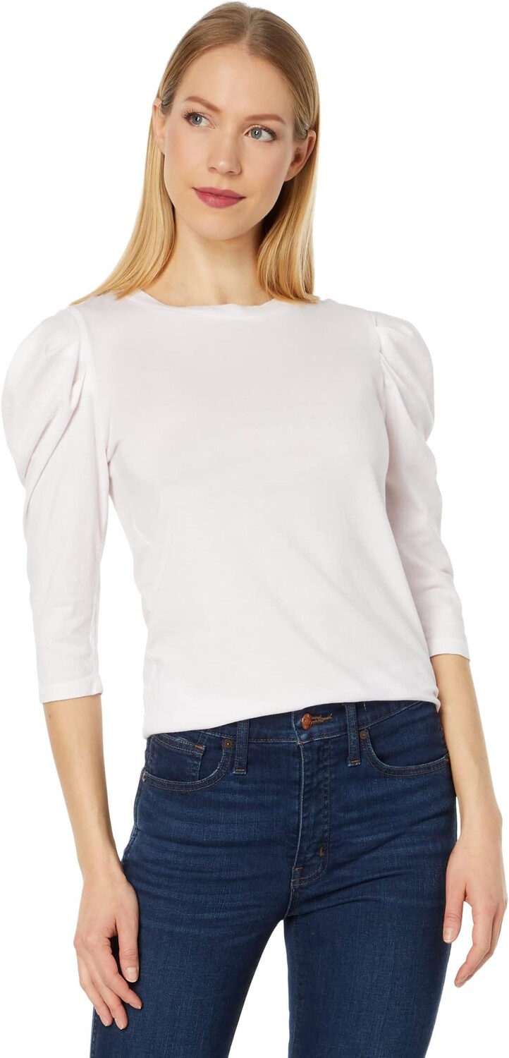 

Топ bobi Los Angeles 3/4 Puff Sleeve Top, цвет Blushing