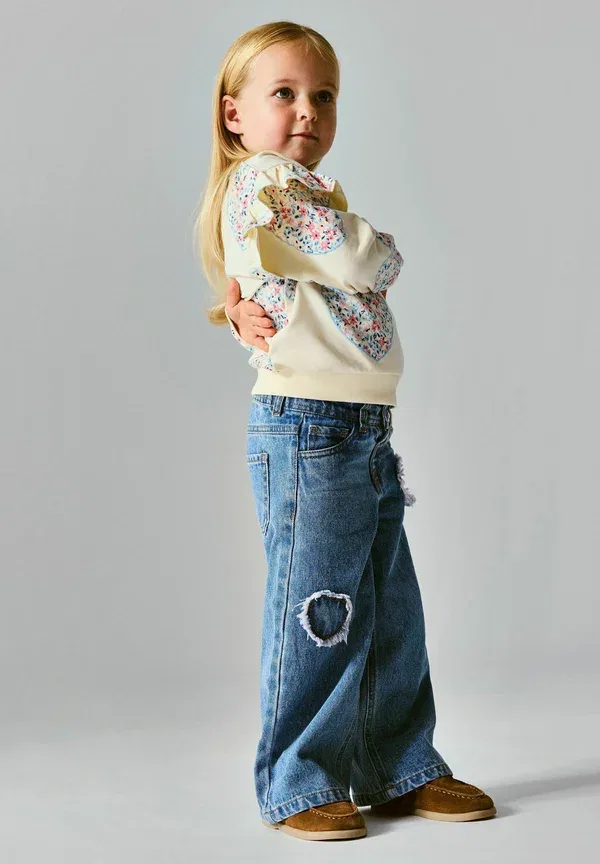 Толстовка с цветочным принтом Sweatshirt Name It, Antique White, белый — фото 2