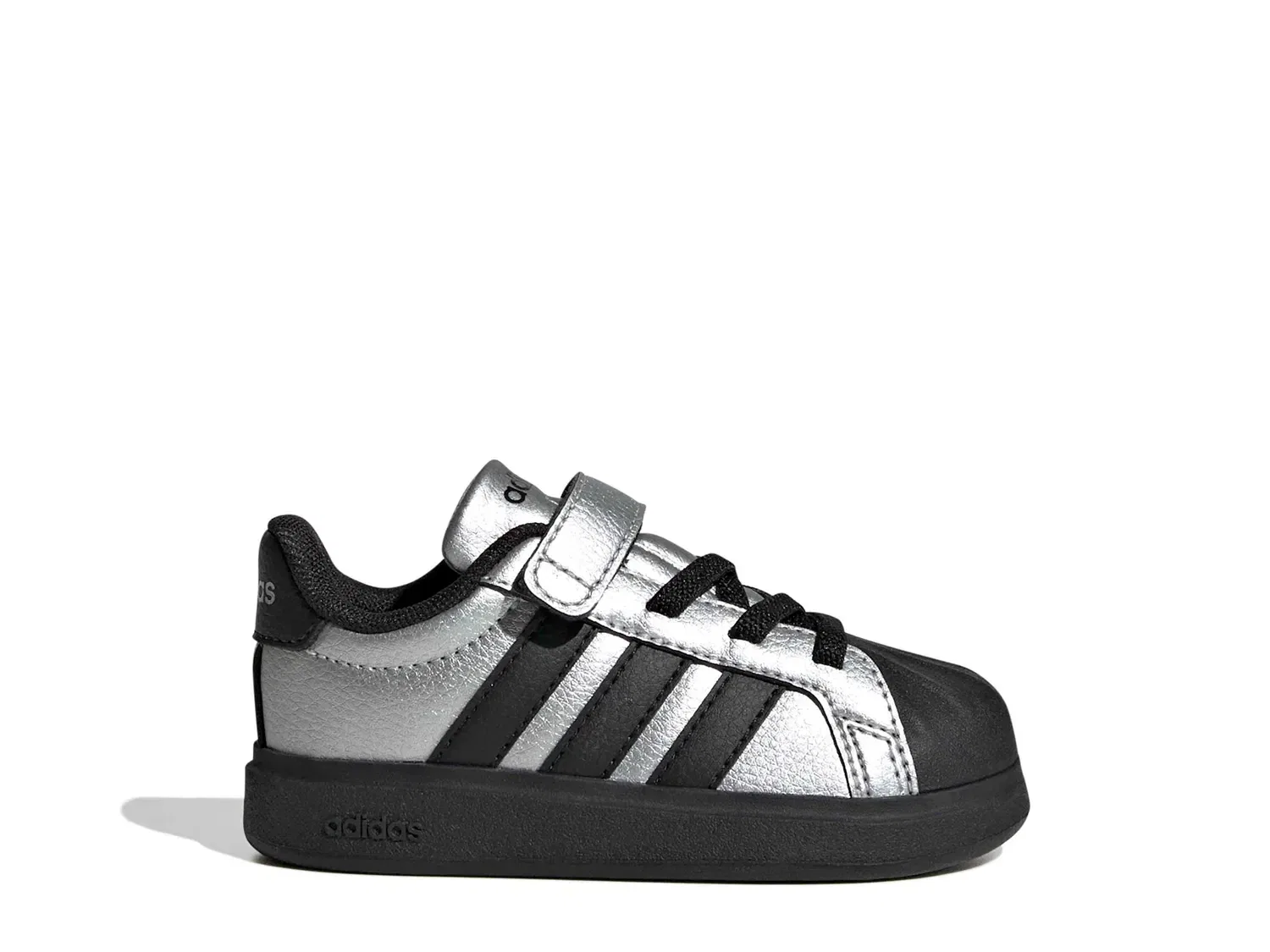 Кроссовки Streettalk, детские, бренд adidas, серебристый металлик — фото 2