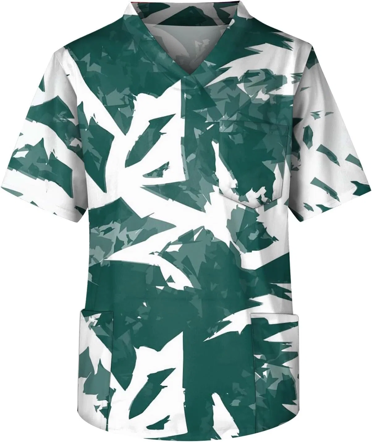 Мужская футболка с v-образным вырезом и карманом, Lightweight, Green