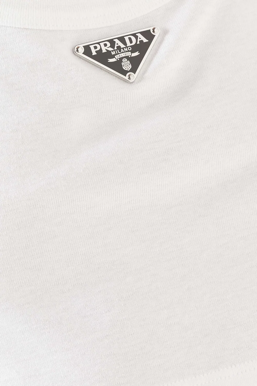 Топ без рукавов Triangle Logo Crop Prada — фото 4