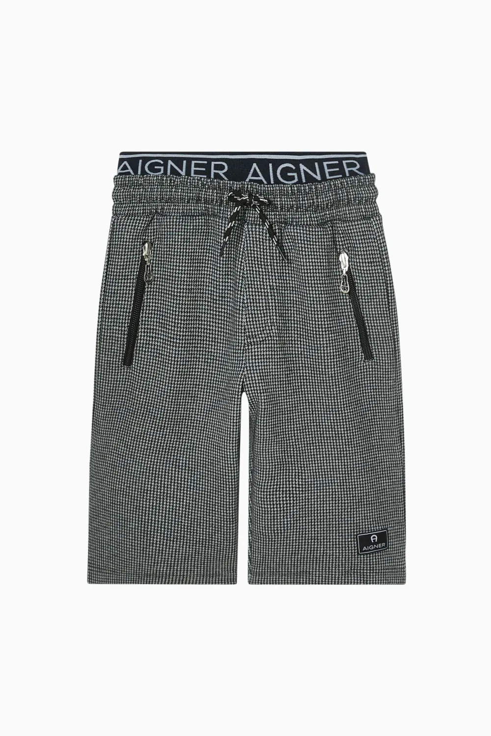 Шорты из интерлок-жаккарда Bermuda AIGNER