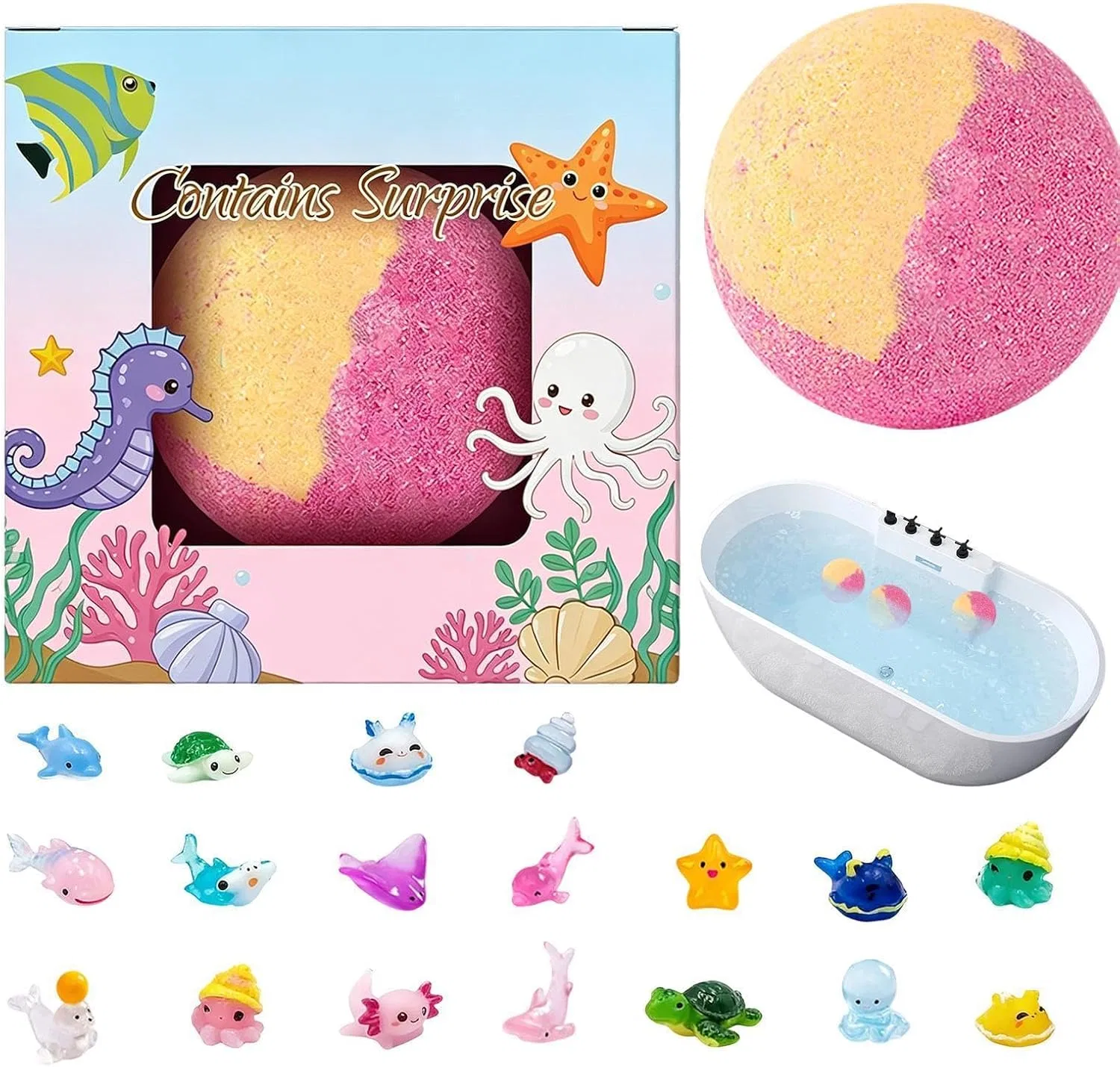 Бомбочка для ванны с игрушкой, Genérico, 50 г