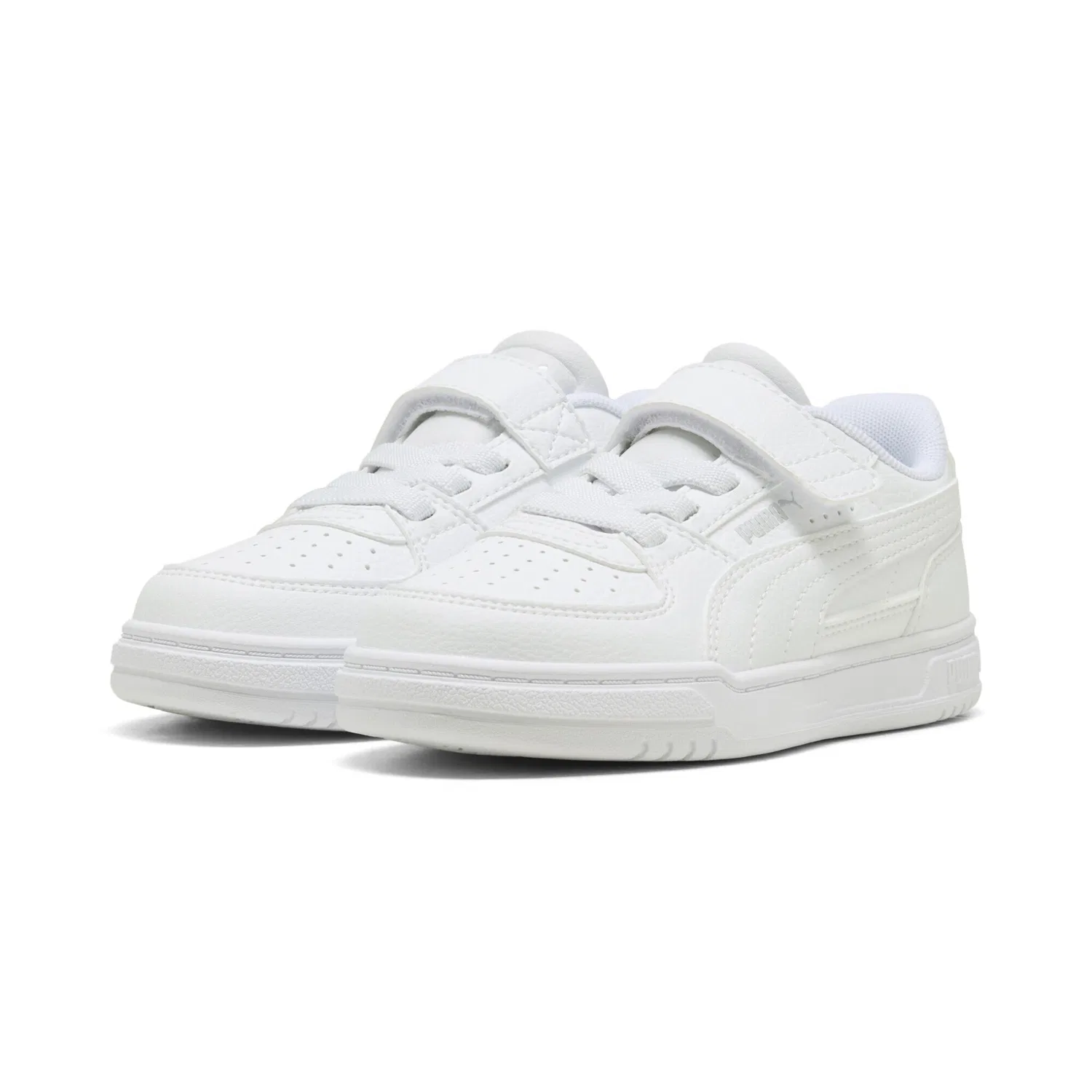 Детские кроссовки из синтетики и текстиля Caven III PUMA, White Silver Metallic
