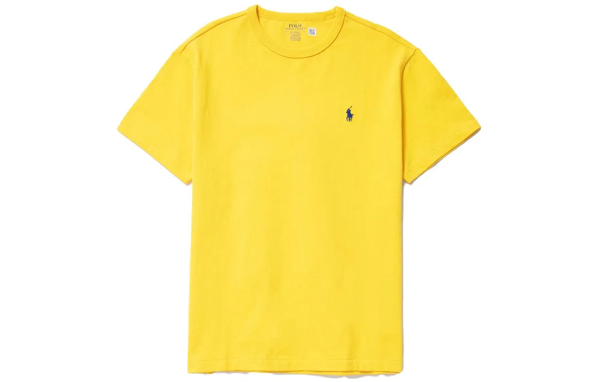 Мужская футболка хлопковая с вышитым логотипом Polo Ralph Lauren