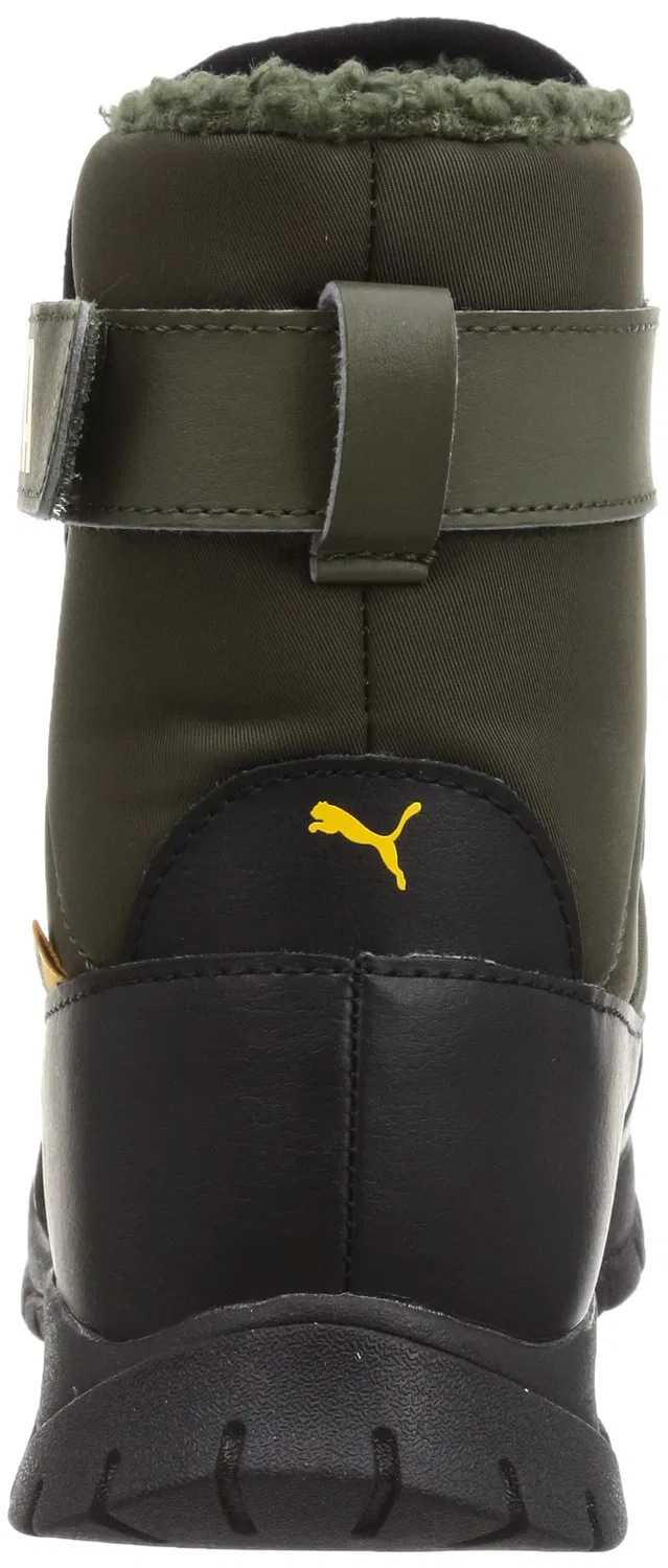 Детские зимние ботинки с принтом PUMA Nieve Boot Wtr Ac Inf Unisex, Green Grape Leaf Saffron — фото 3