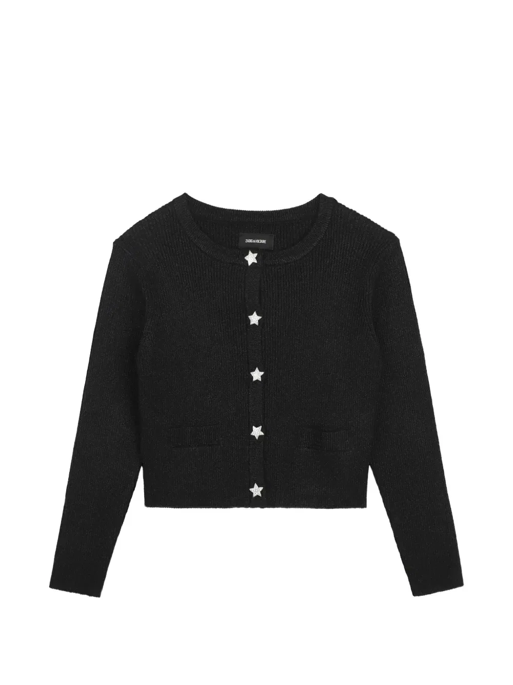 Кардиган на пуговицах Zadig & Voltaire Kids, черный