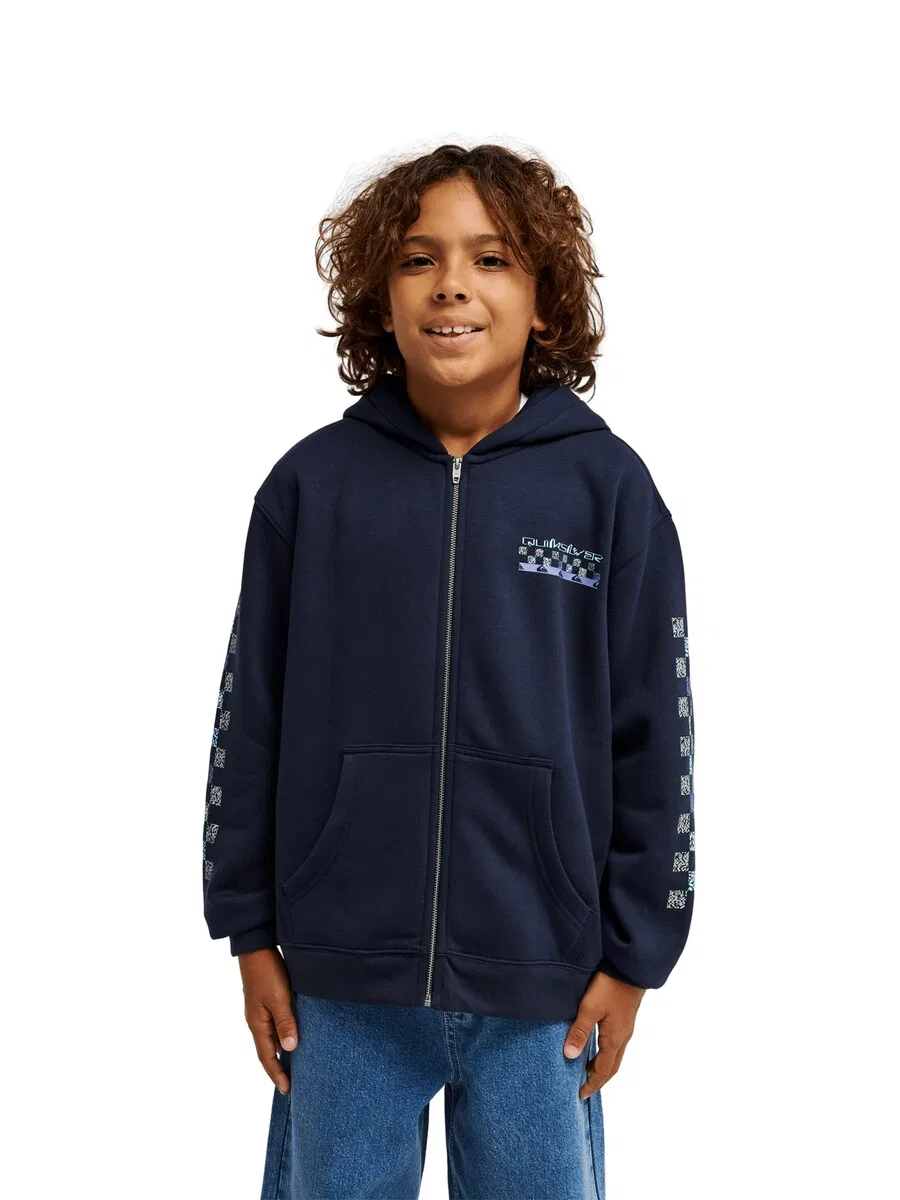 Толстовка QUIKSILVER 'Graphic Hero' синего и темно-синего цвета — фото 2