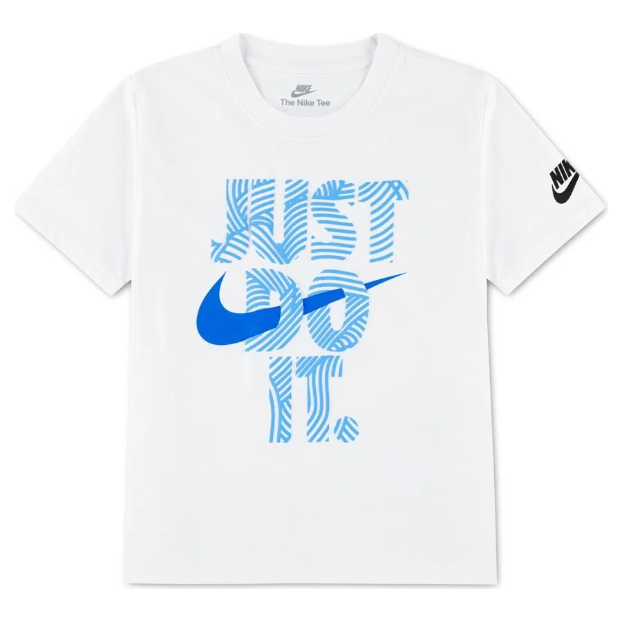 Детская футболка с принтом In The Zone Graphic Tee Nike, Белый