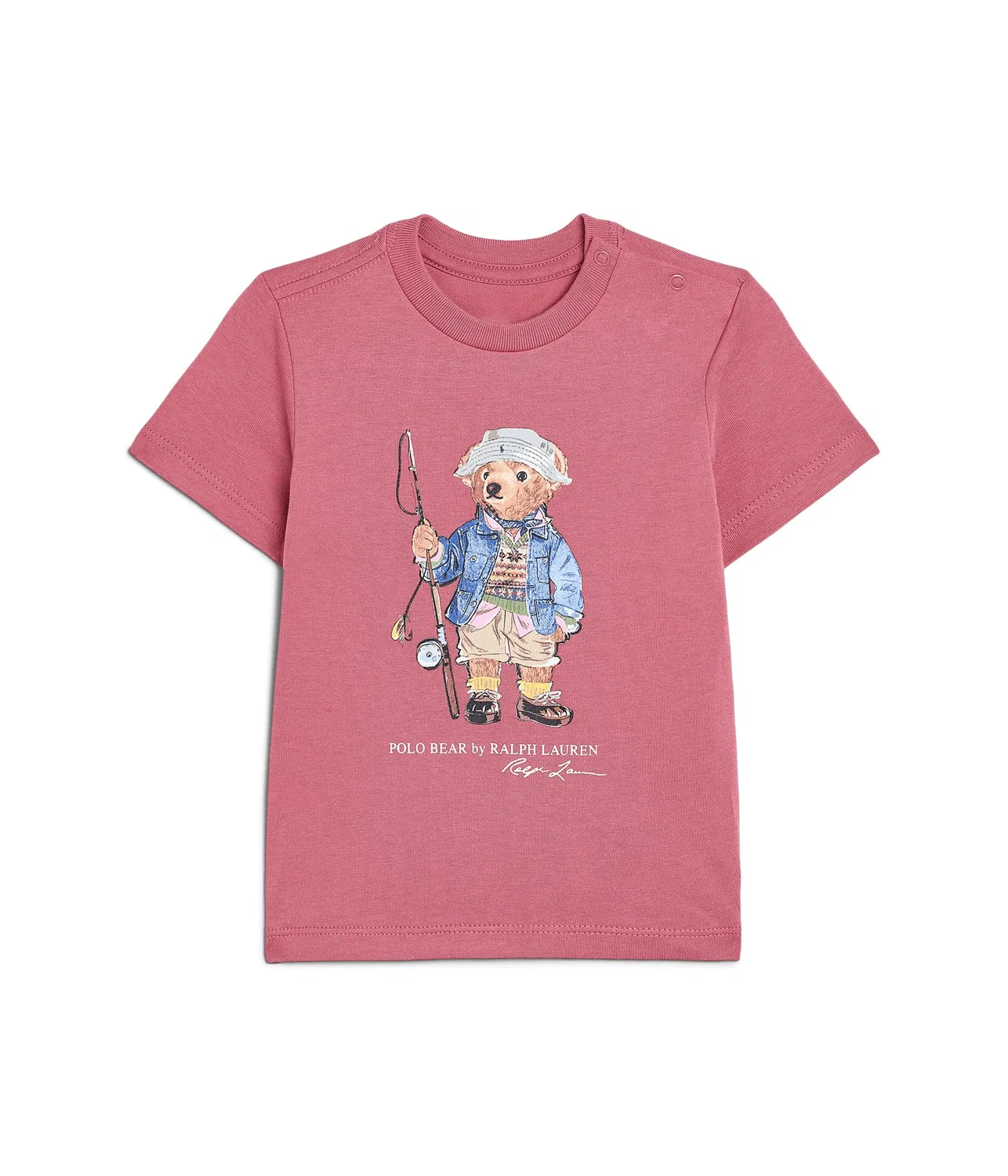 Хлопковая футболка Polo Bear (для младенцев) Polo Ralph Lauren Kids, Adirondack Berry