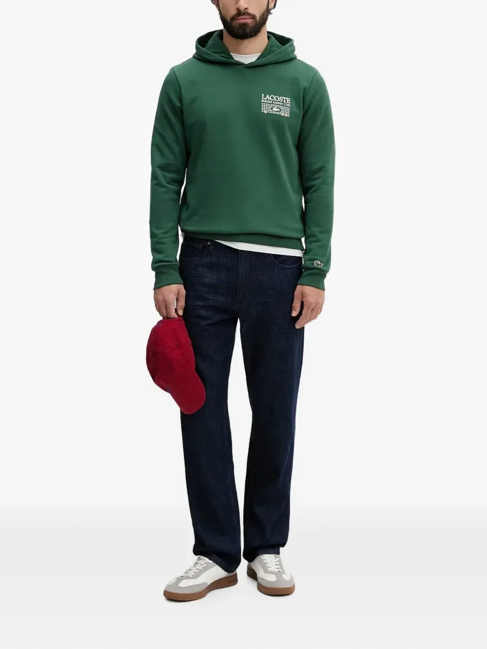 Толстовка Lacoste «Ролан Гаррос», зеленый — фото 2