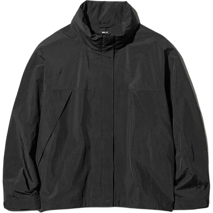 Женская куртка с воротником-стойкой UNIQLO, Black