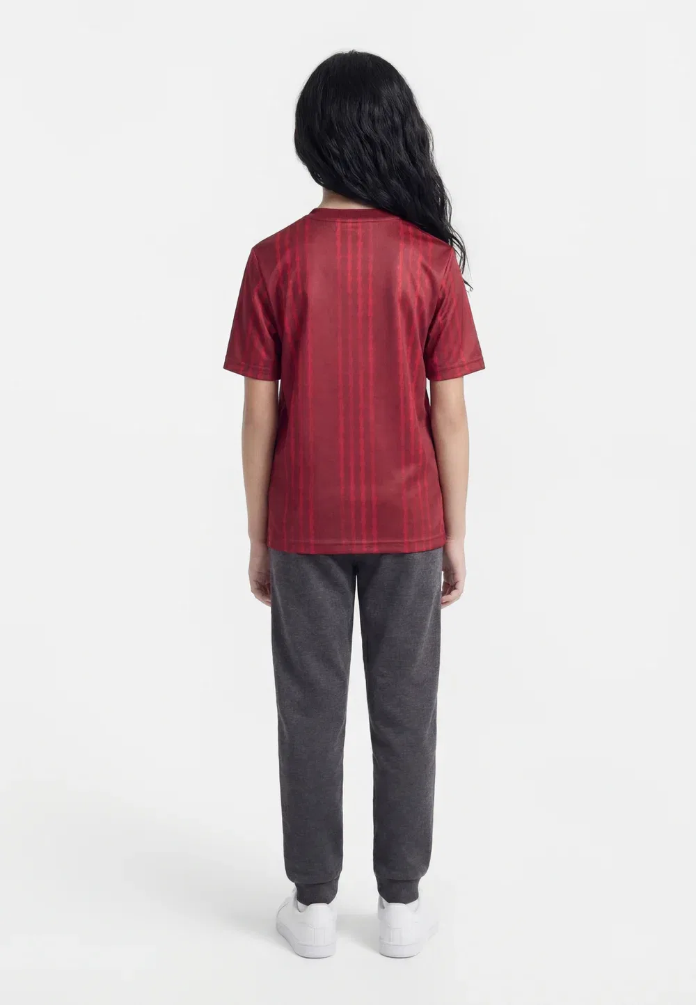 Детская футбольная футболка унисекс «Арсенал» перед матчем Adidas Performance, Team Coll Burgundy/Pure Ruby — фото 2