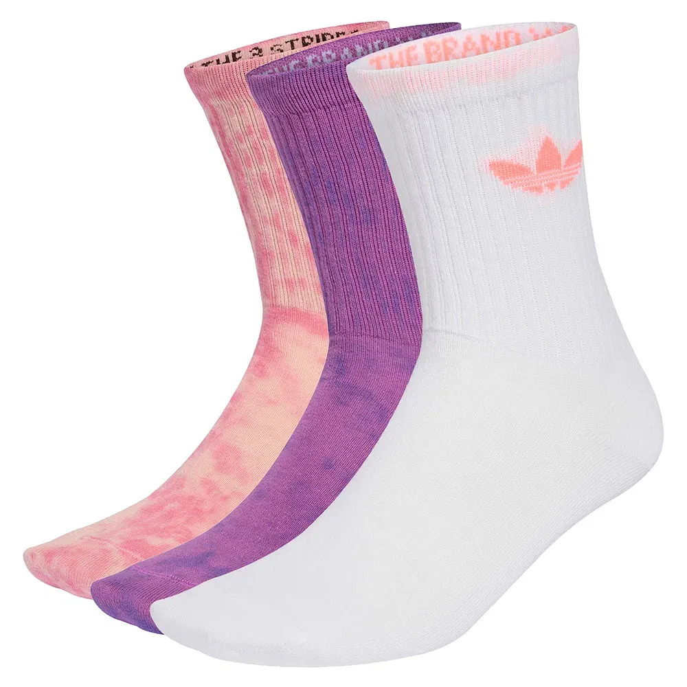 Носки Tie Dye 3 пары Adidas Originals, мультиколор