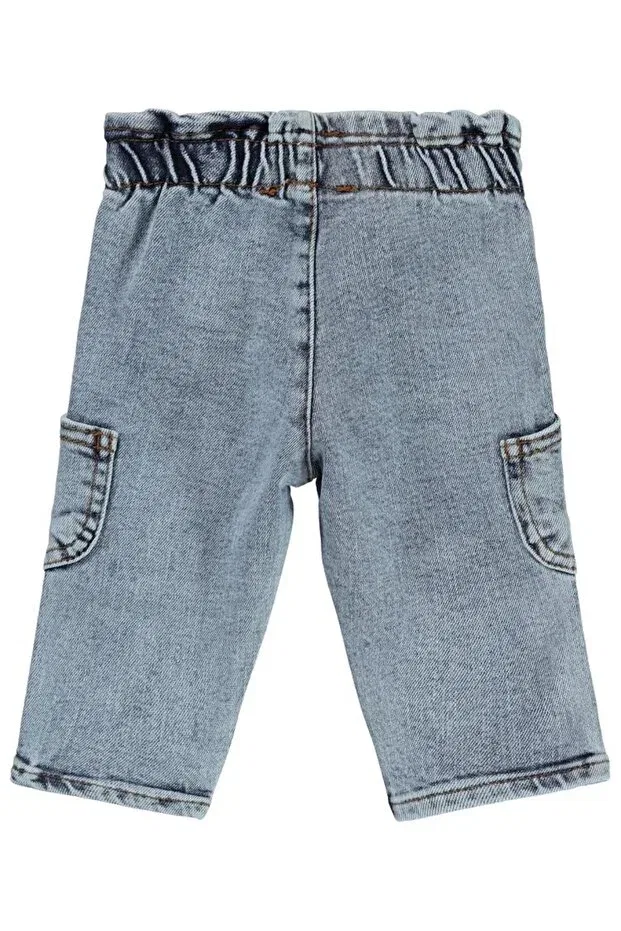 Детские брюки для девочек скинни Civil Baby, Light Blue — фото 3