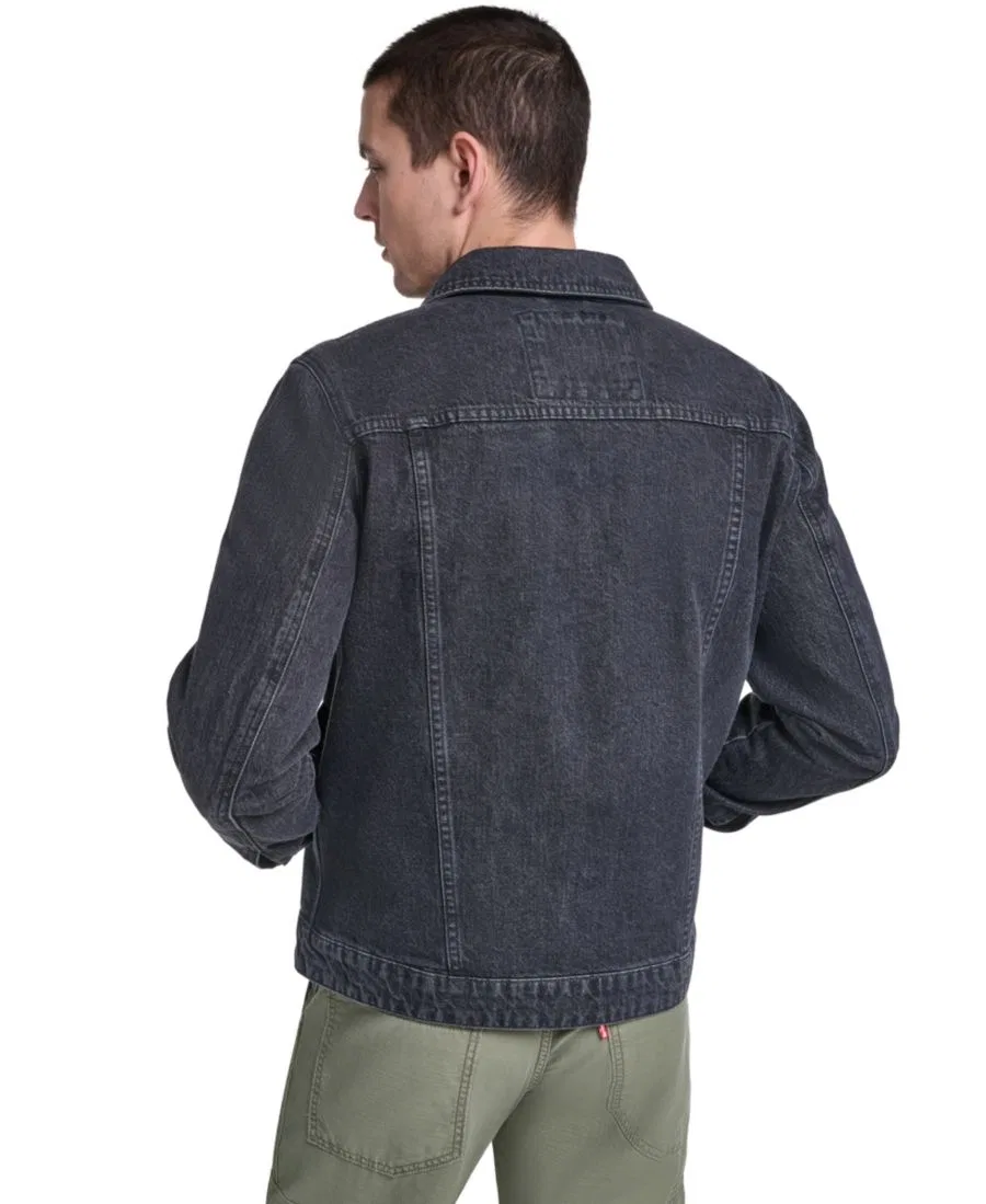 Джинсовая куртка с отложным воротником Levi's Men's Denim Depot Jacket, Black Wash Denim — фото 4