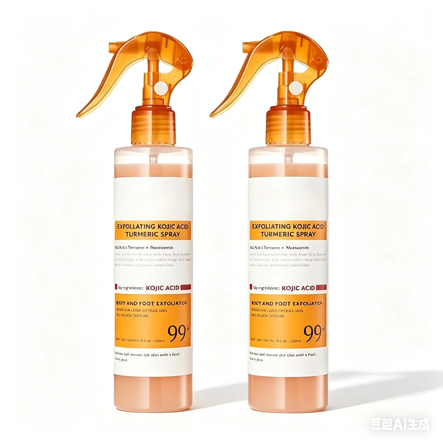 Скраб-спрей для тела с Kojic Acid & Curcuma, KMXGVZITI, 200 мл