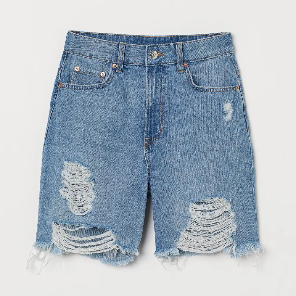 

Шорты-бермуды H&M High Waist, синий