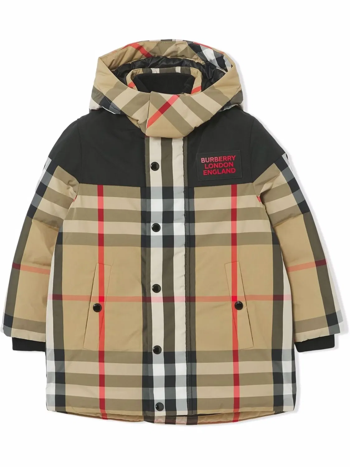 Пуховая куртка нейтрального цвета Burberry, нейтральные