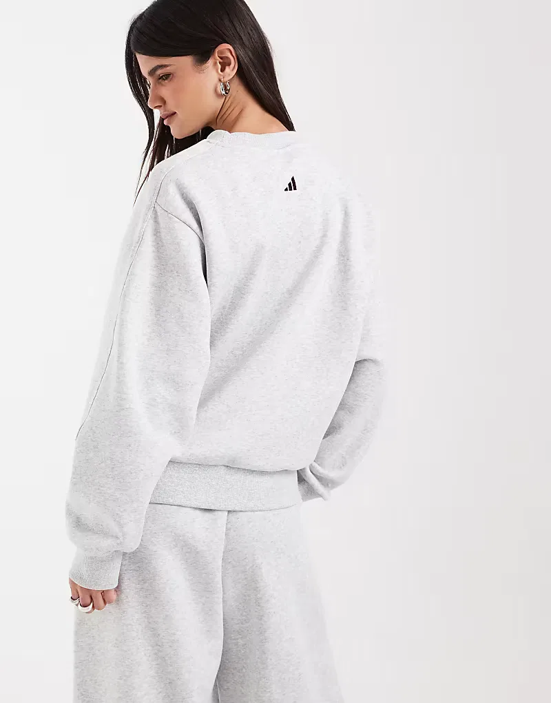 Толстовка Adidas Sportswear, серый меланж — фото 3