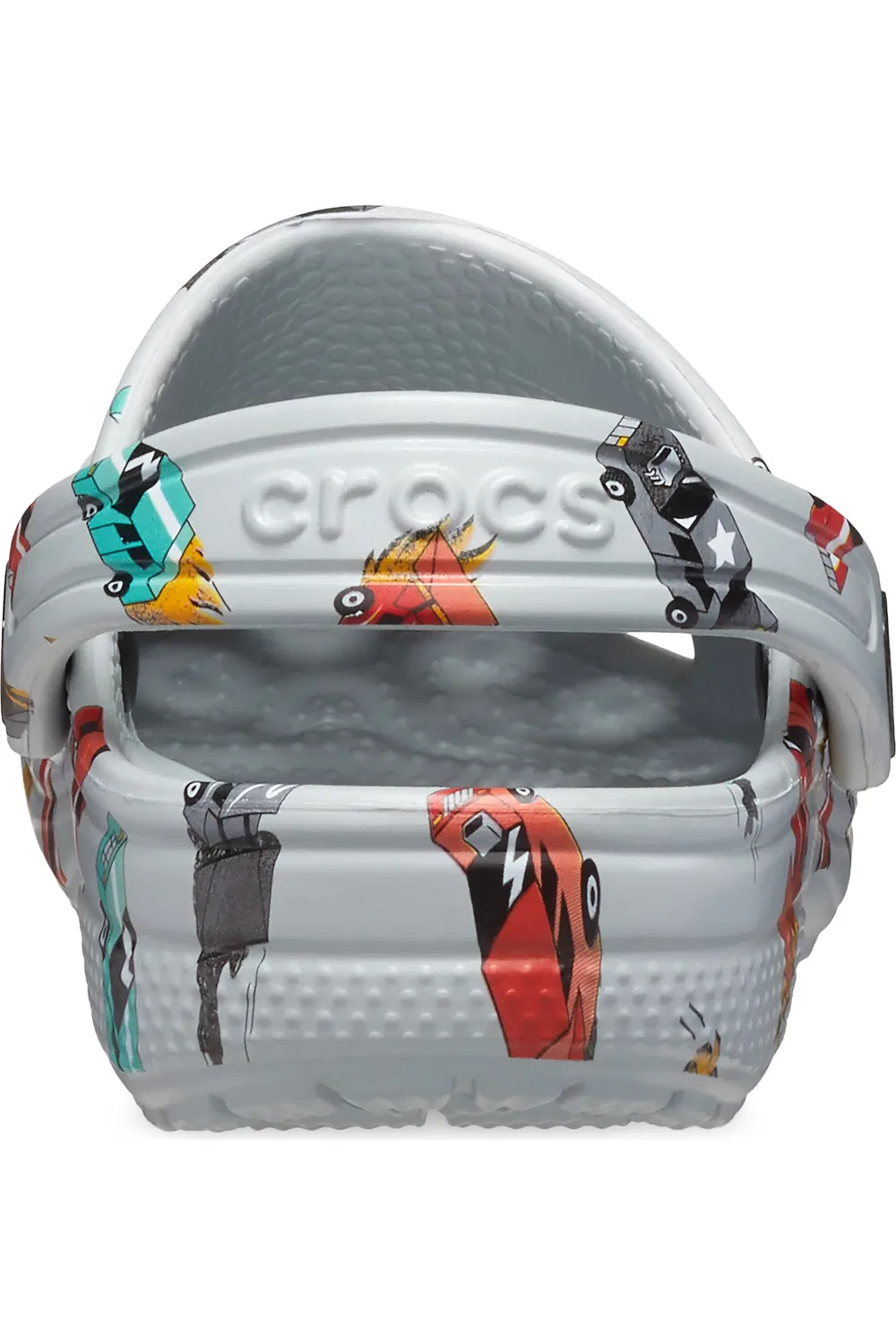 Клоги детские с вентиляцией Race Car Print Classic CROCS, Mirage/Multi — фото 2