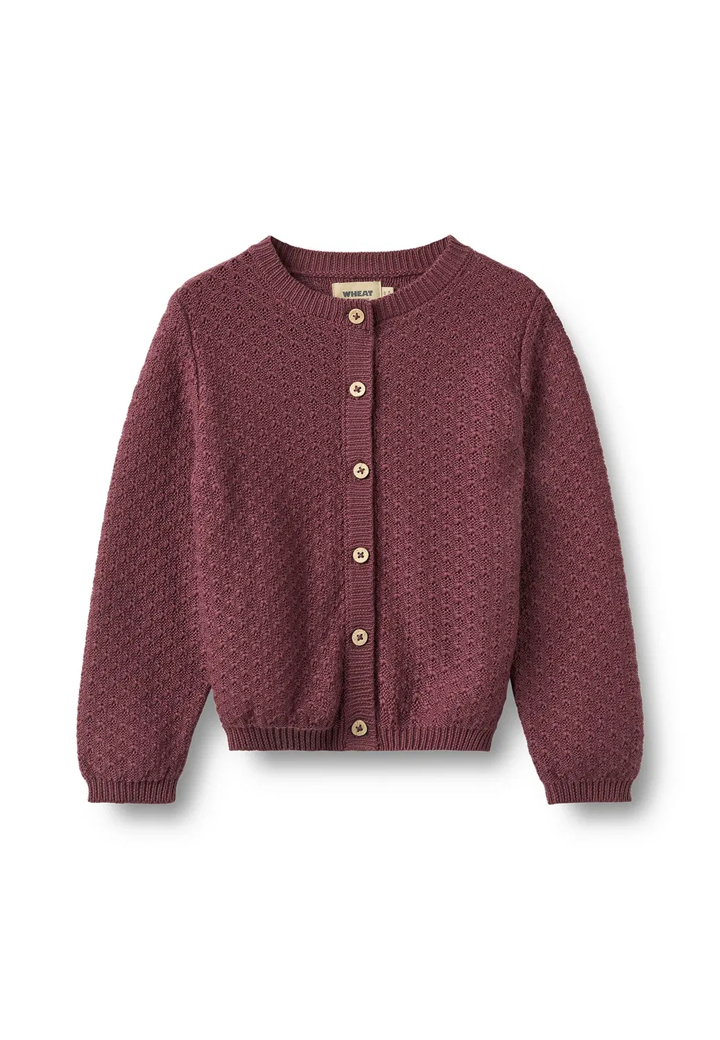 Стрик-Кардиган Strickjacke - кардиган Wheat, Eggplant