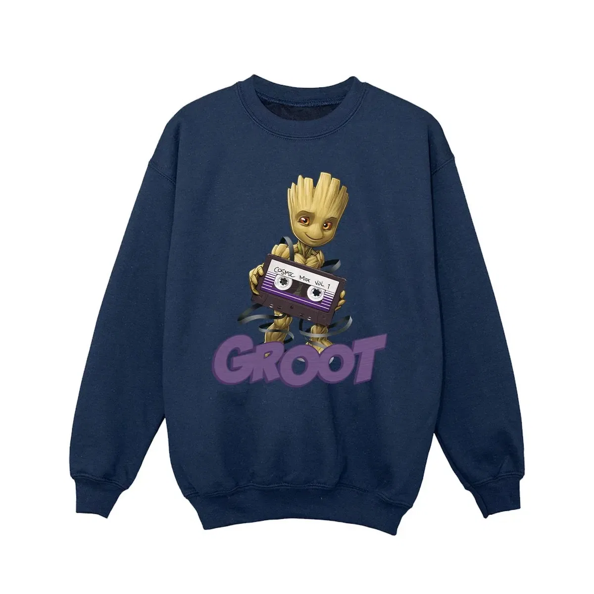 Свитшот с принтом Groot Casette Guardians Of The Galaxy, Navy — фото 2