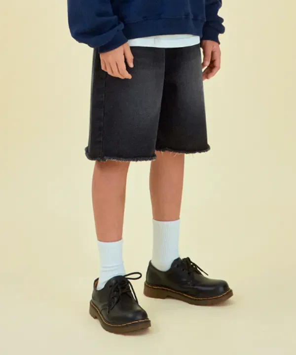 Шорты джинсовые, Denim shorts Kkrrrrr, черный