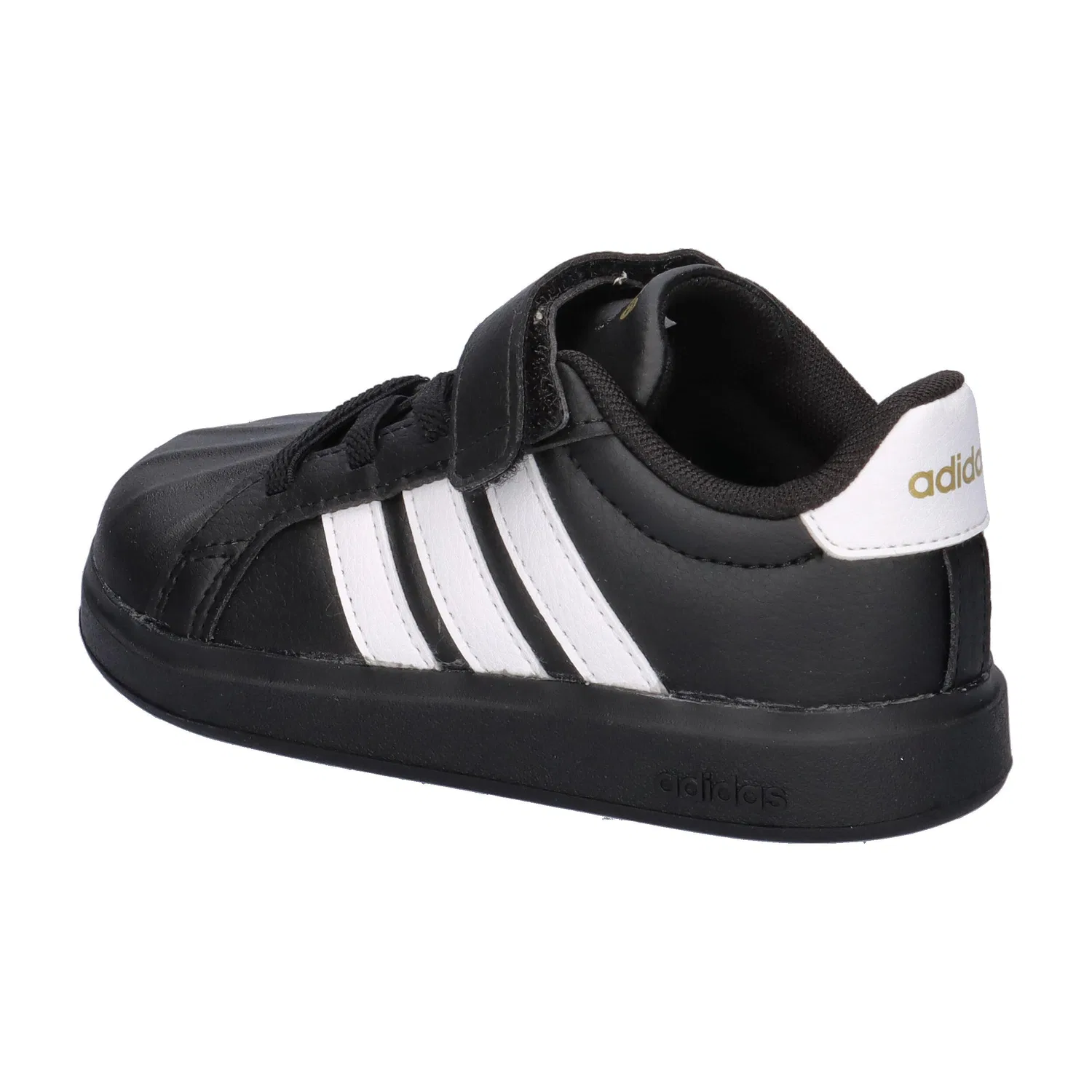 Детские кроссовки с липучками STREETTALK EL I Adidas, Schwarz Weiss Gold — фото 2