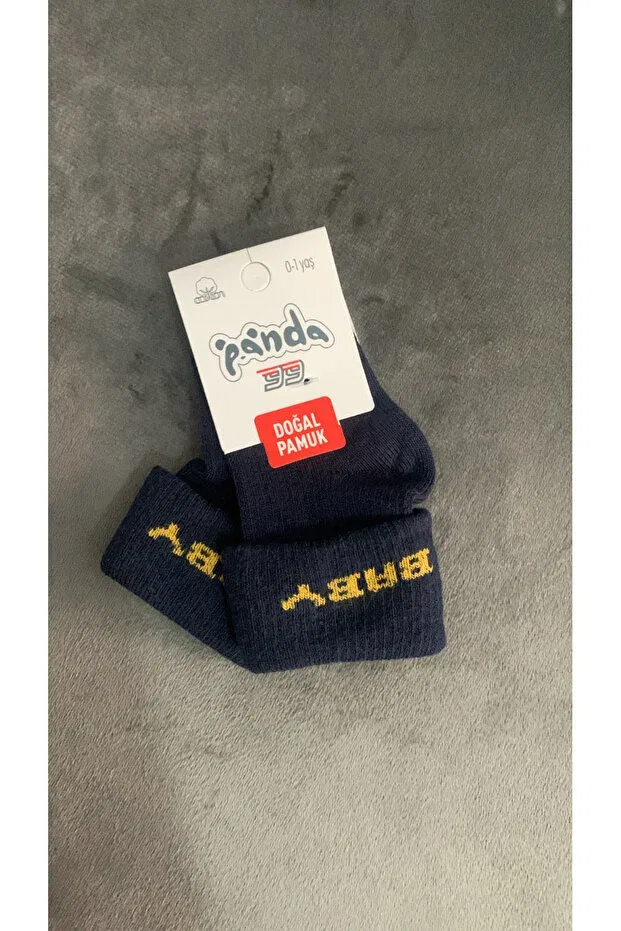 Детские носки хлопковые Panda, Navy Blue