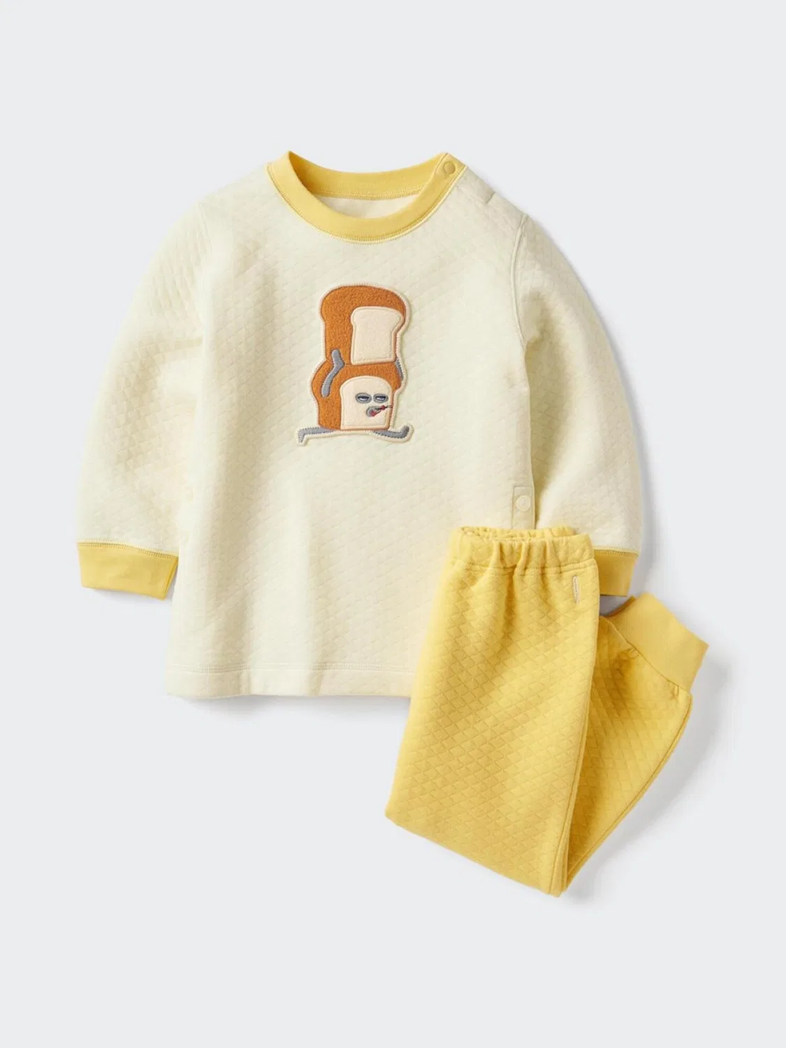 Пижама детская с длинным рукавом UT Picture Book Collaboration Uniqlo, желтый