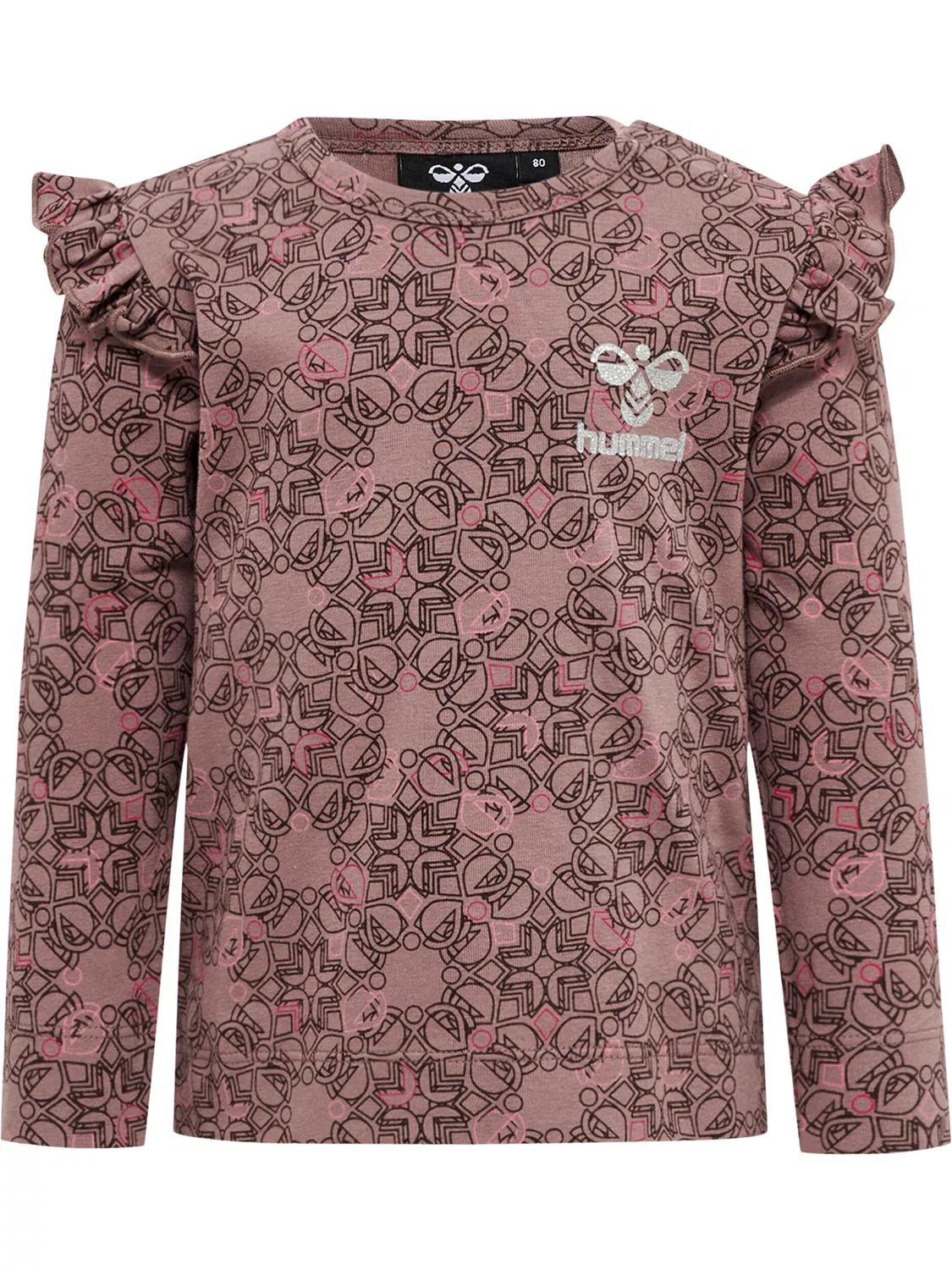 Детская футболка с длинным рукавом Fia Hummel, Violett Taupebeige