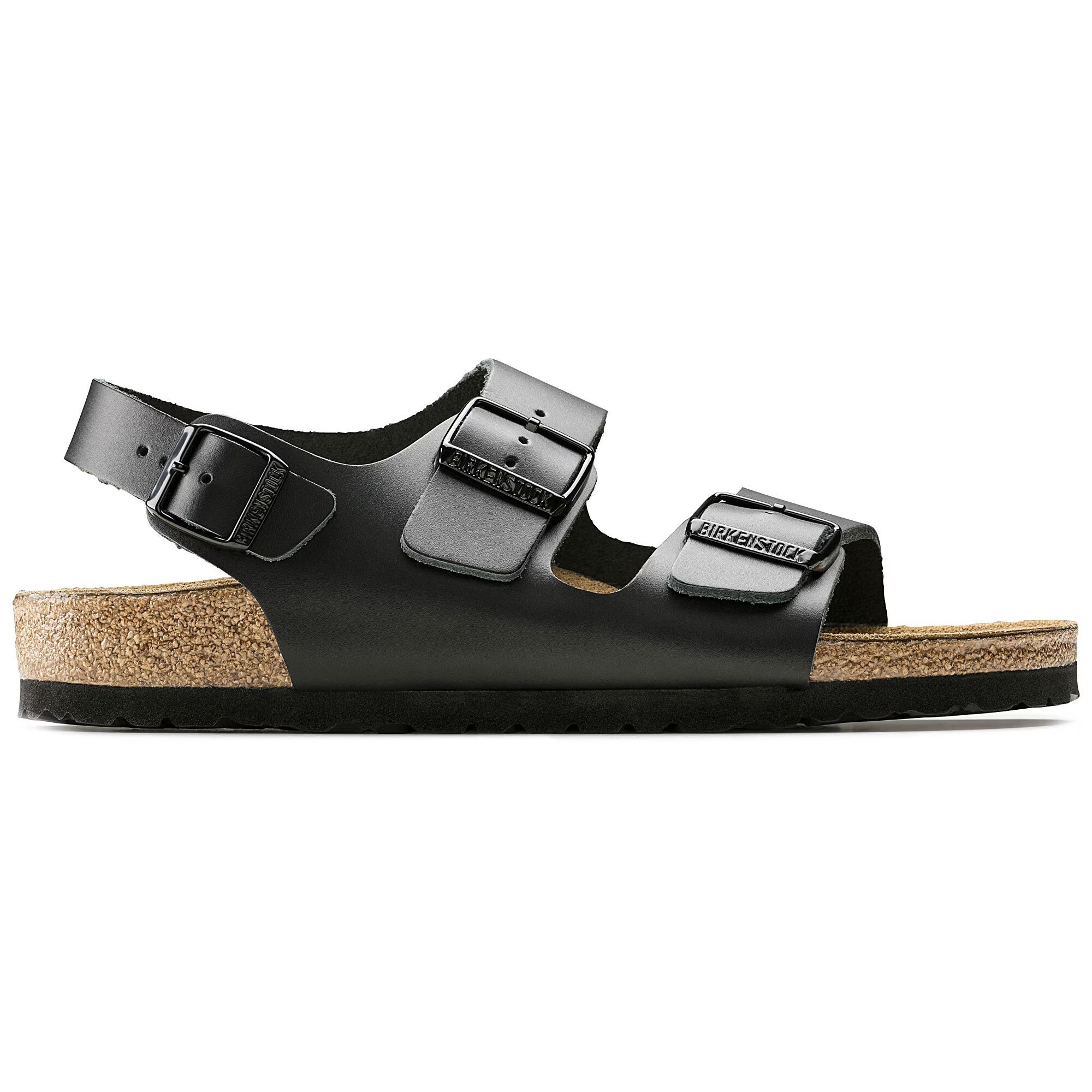 

Сандалии Birkenstock Milano Natural Leather, черный