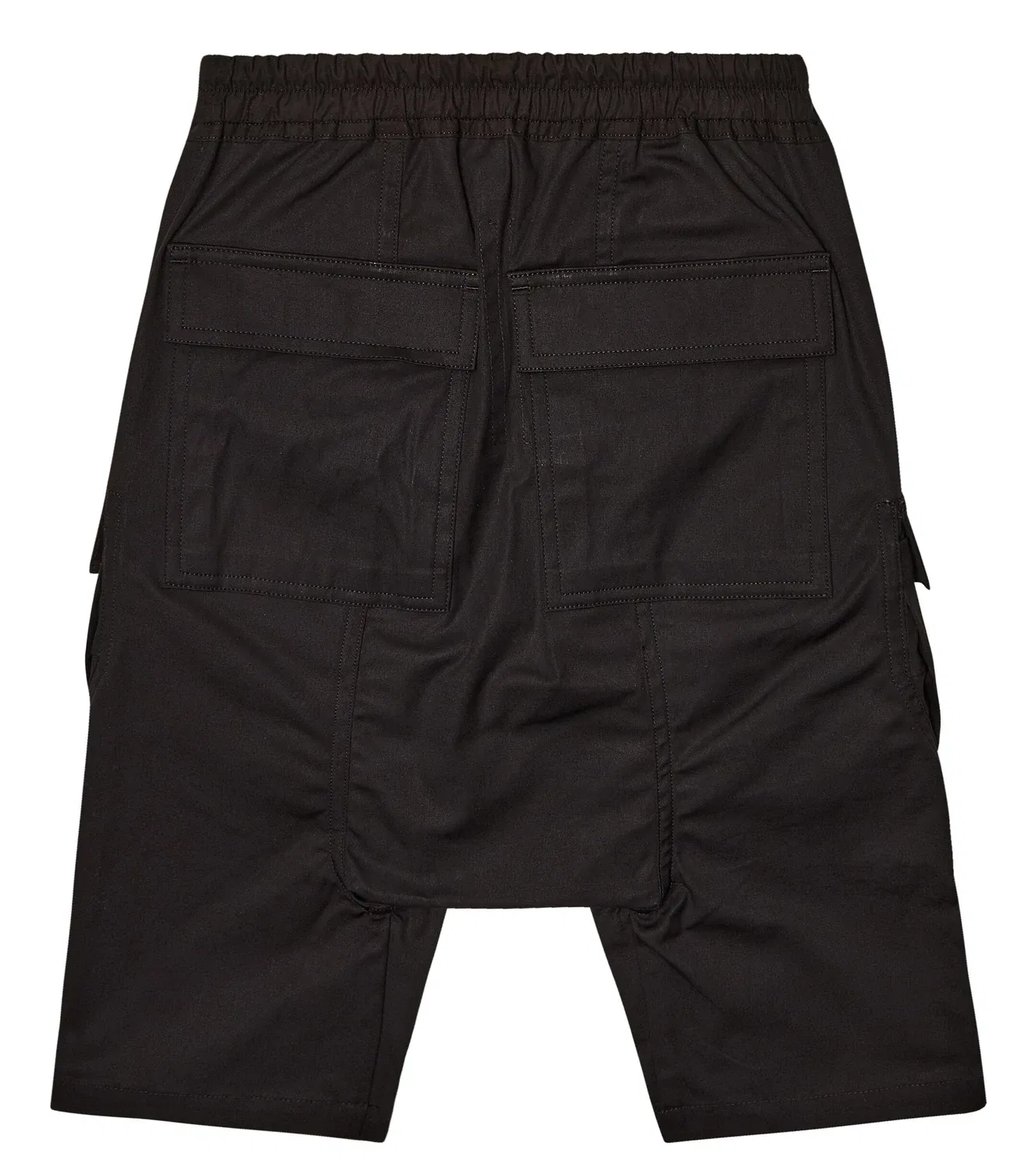 Шорты карго из смесового хлопка Pods Rick Owens Kids, черный — фото 4