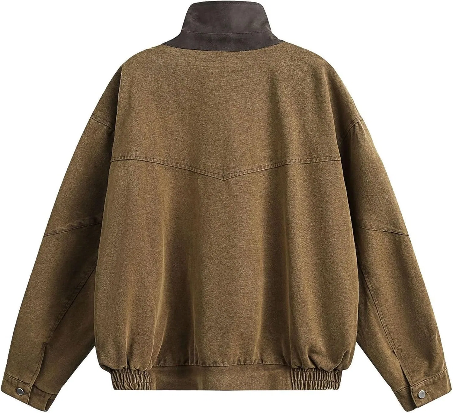 Мужская куртка-ветровка с принтом, Multi-pocket, коричневый — фото 4