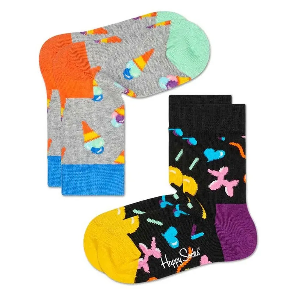 Носки с мороженым 2 пары Happy Socks, черный