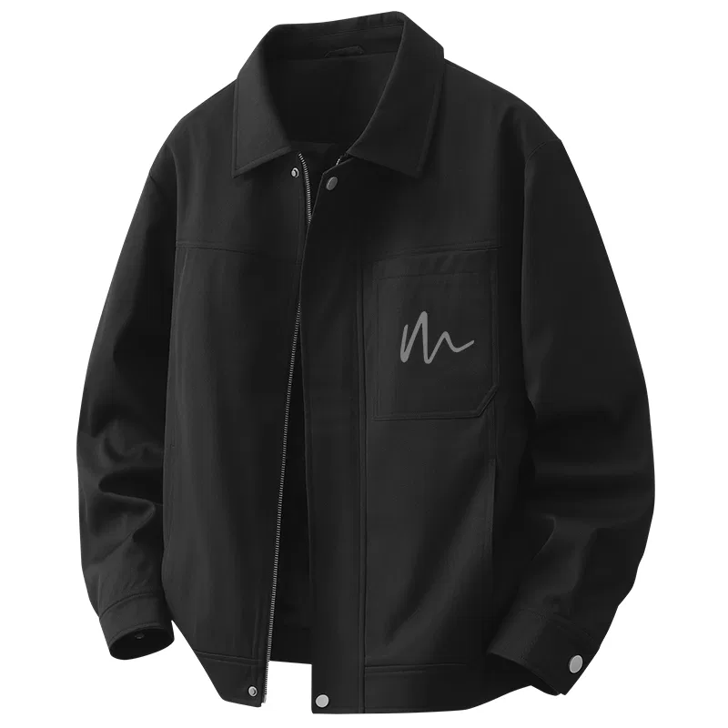 Детская куртка-пилот с отложным воротником Freedom Line Chest Logo MINISO, Black