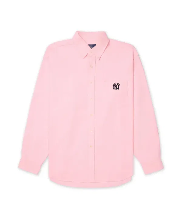 Рубашка оверсайз Polo Ralph Lauren New York Yankees, розовый