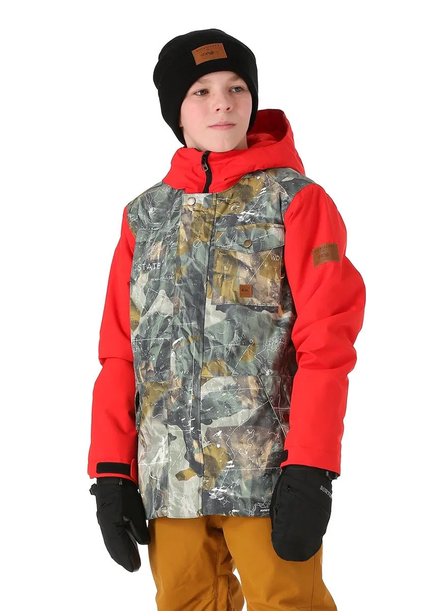 Куртка для мальчика с мембраной Ridge Quiksilver, Grape Leaf/Tanenbaum