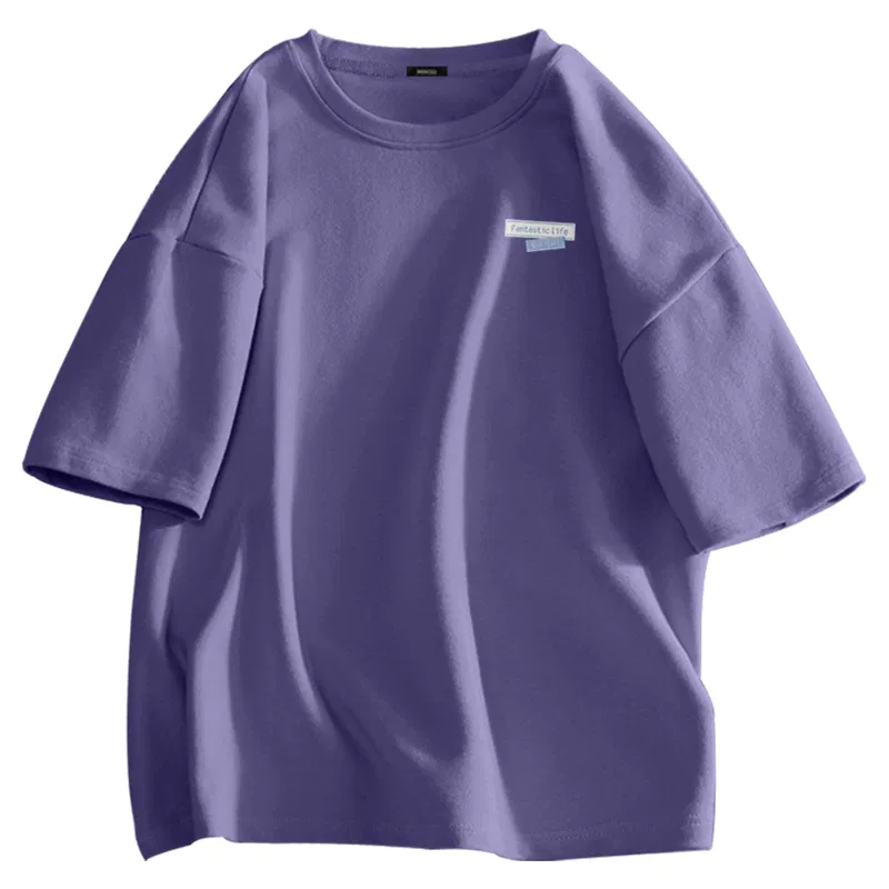 Футболка детская с принтом MINISO, Purple (Blue Lifestyle Chest Logo)