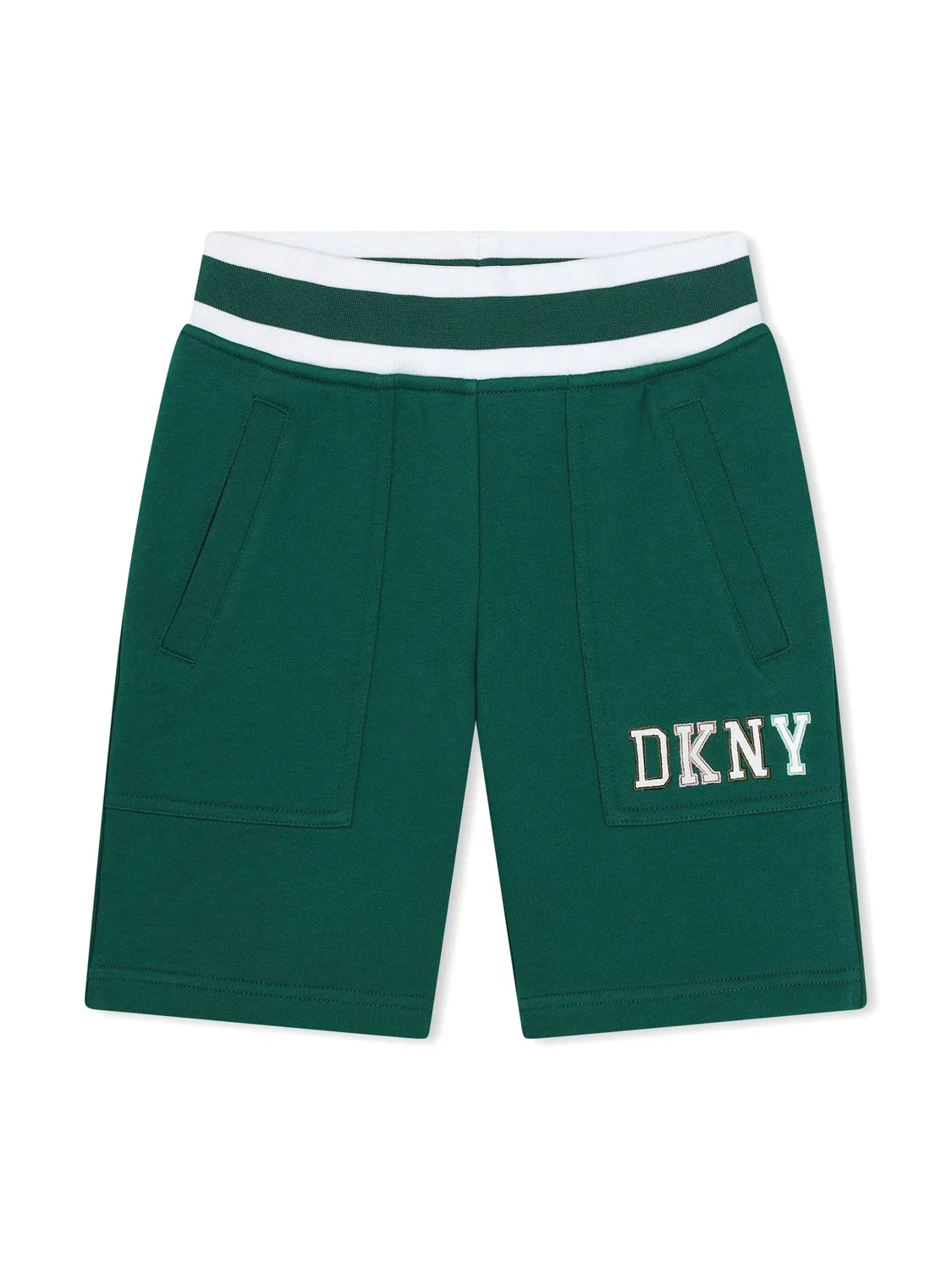 Шорты с аппликацией логотипа DKNY, зеленый