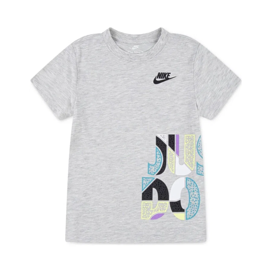 Футболка детская с принтом Nike Nkb Jdi Wrap, Steeple Gray White