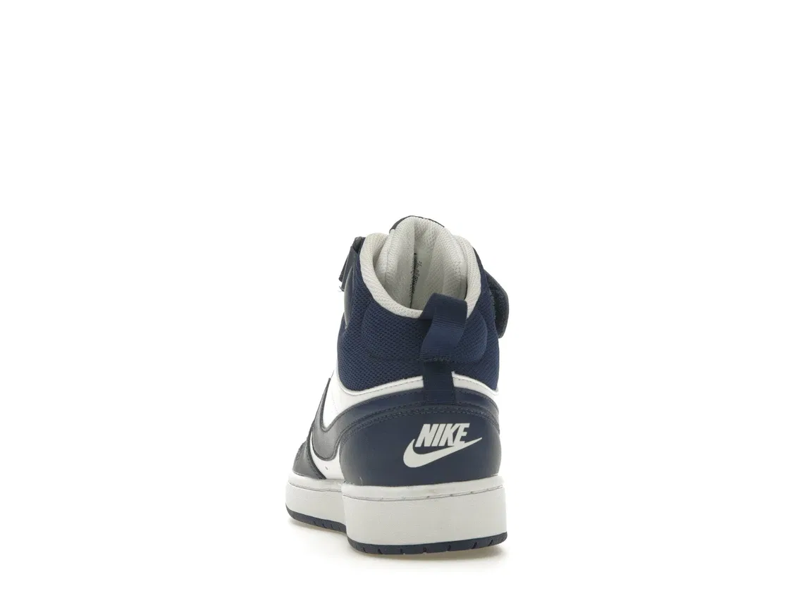 Детские кроссовки с высоким берцем Nike Court Borough Mid 2 Nike, White/Blue Void/Signal Blue — фото 4