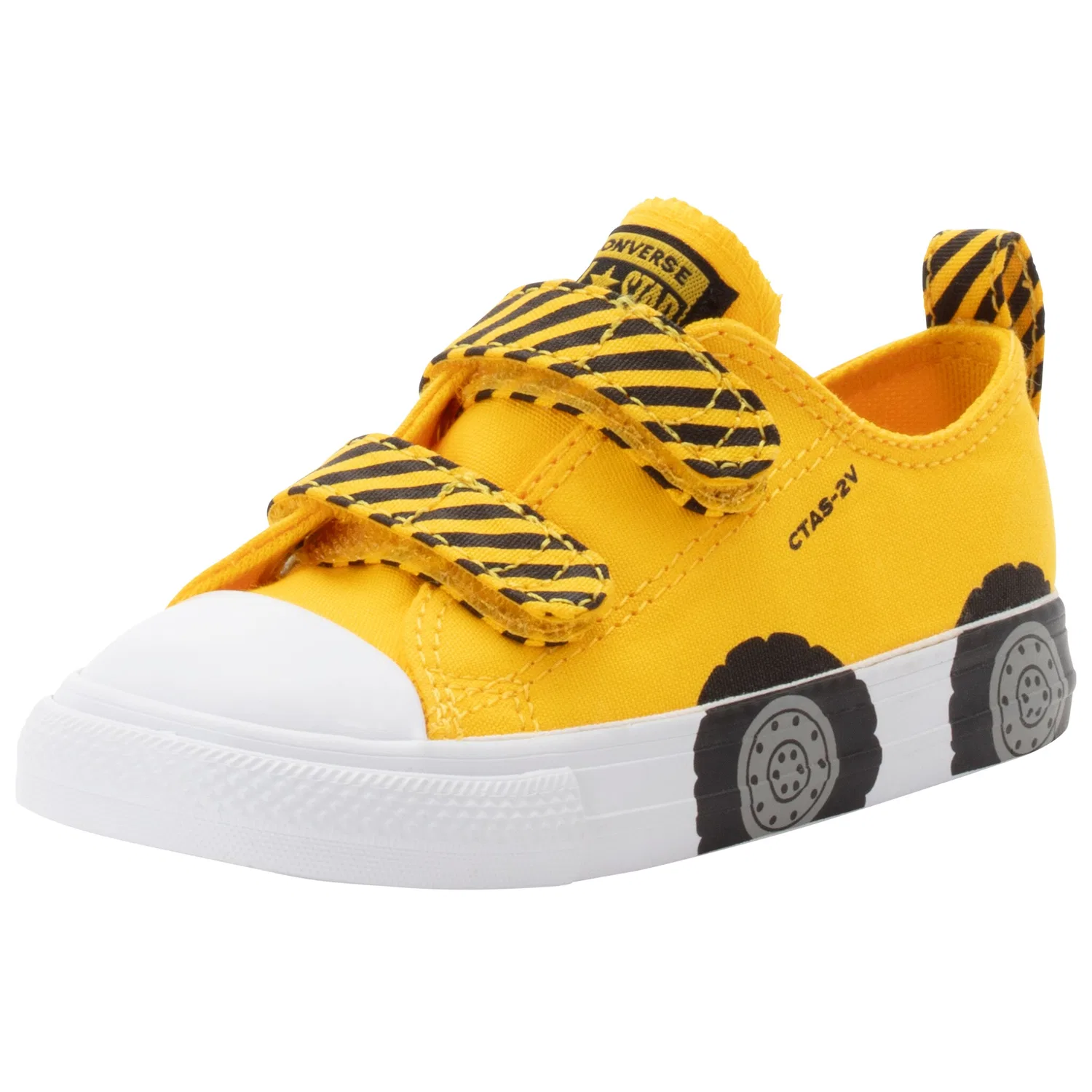 Детские кеды на липучке Converse Chuck Taylor All Star Construction Truck Easy-On, Amarillo/Black/White