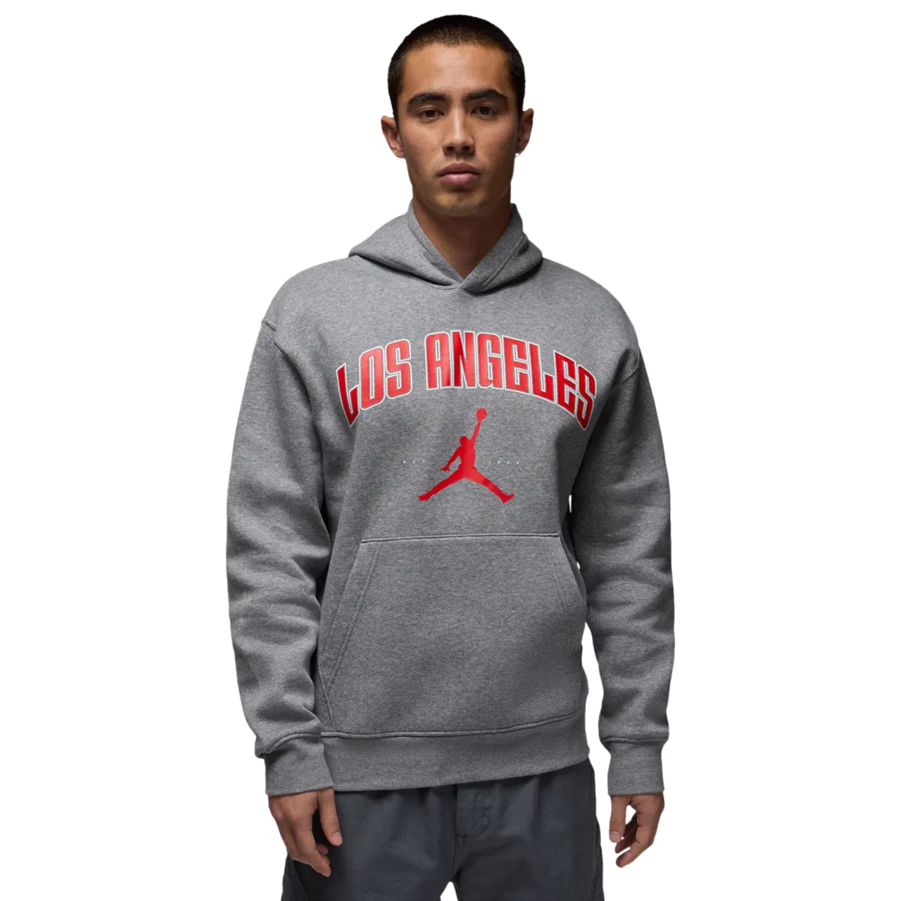 Мужское худи Jordan LA City HBR, цвет Carbon Heather/Black