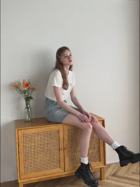 Женская футболка с принтом U.S. POLO ASSN. clear, Off White — фото 2